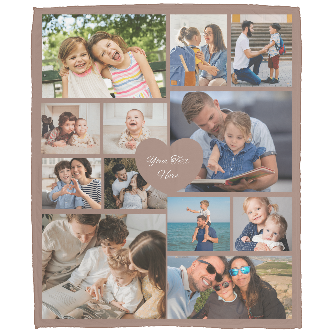 Personalized 12-Photo Collage Blanket