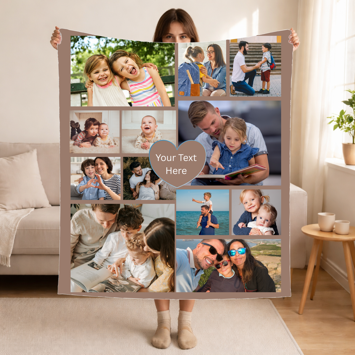 Personalized 12-Photo Collage Blanket
