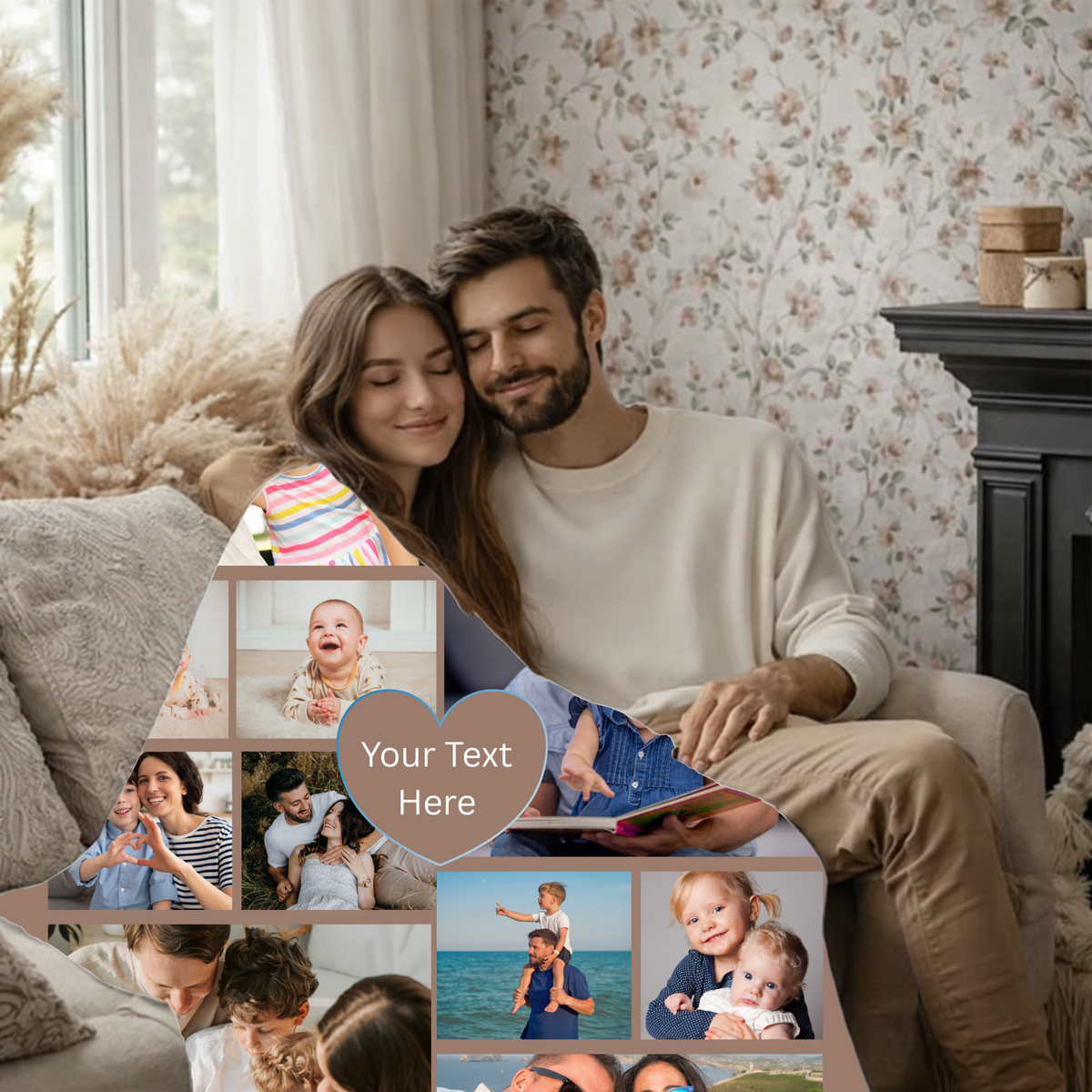 Personalized 12-Photo Collage Blanket