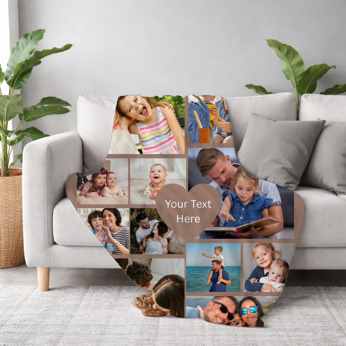 Personalized 12-Photo Collage Blanket