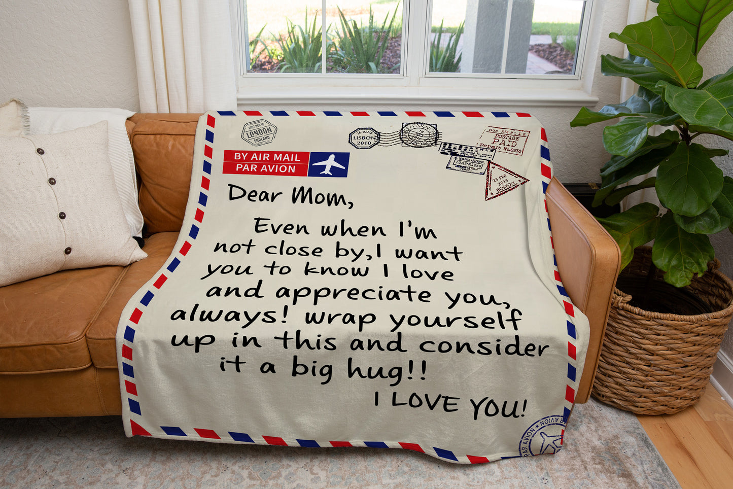 Gift For Mom "I Want You To Know That I Love and Appreciate You Always" Fleece Blanket