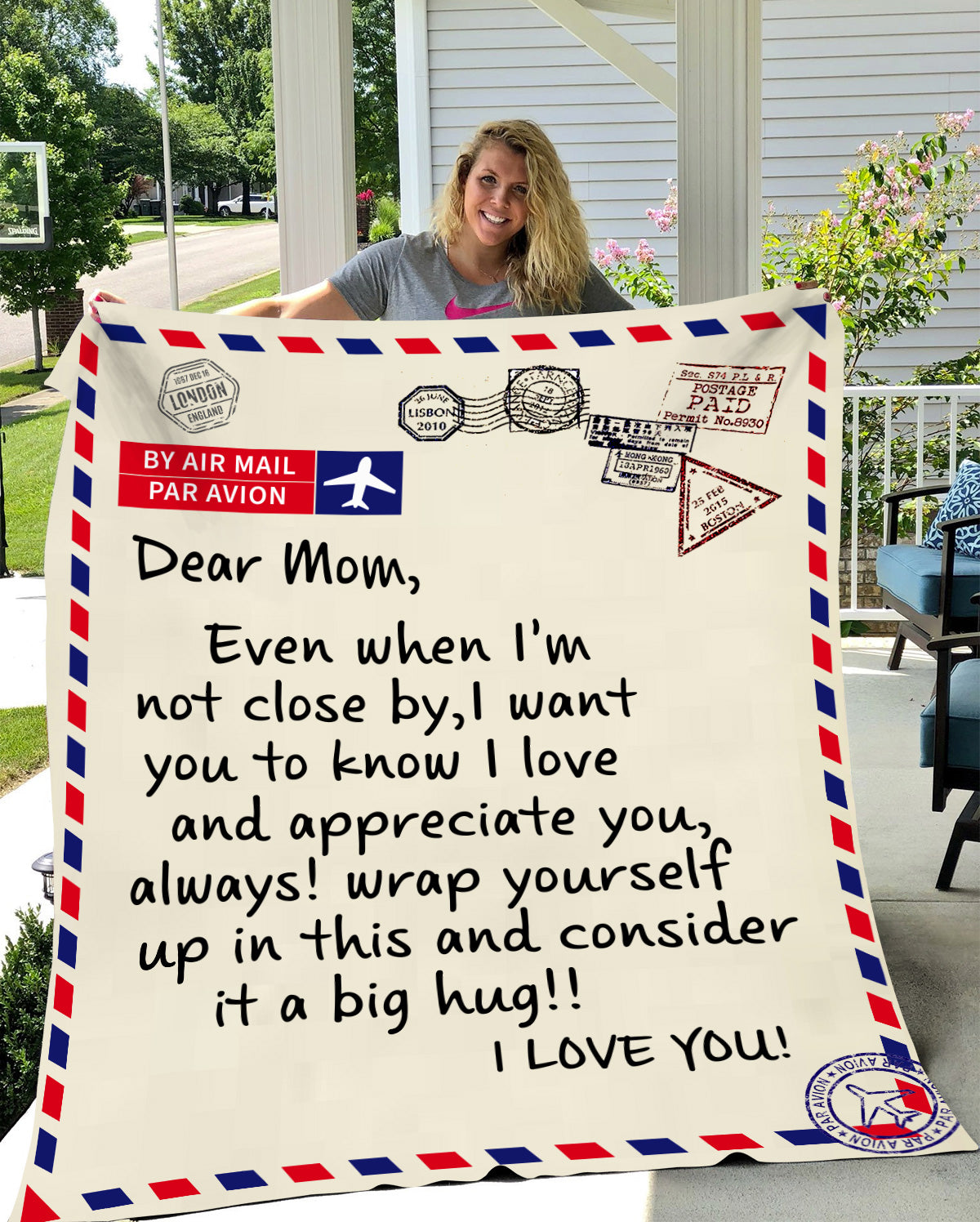 Gift For Mom "I Want You To Know That I Love and Appreciate You Always" Fleece Blanket