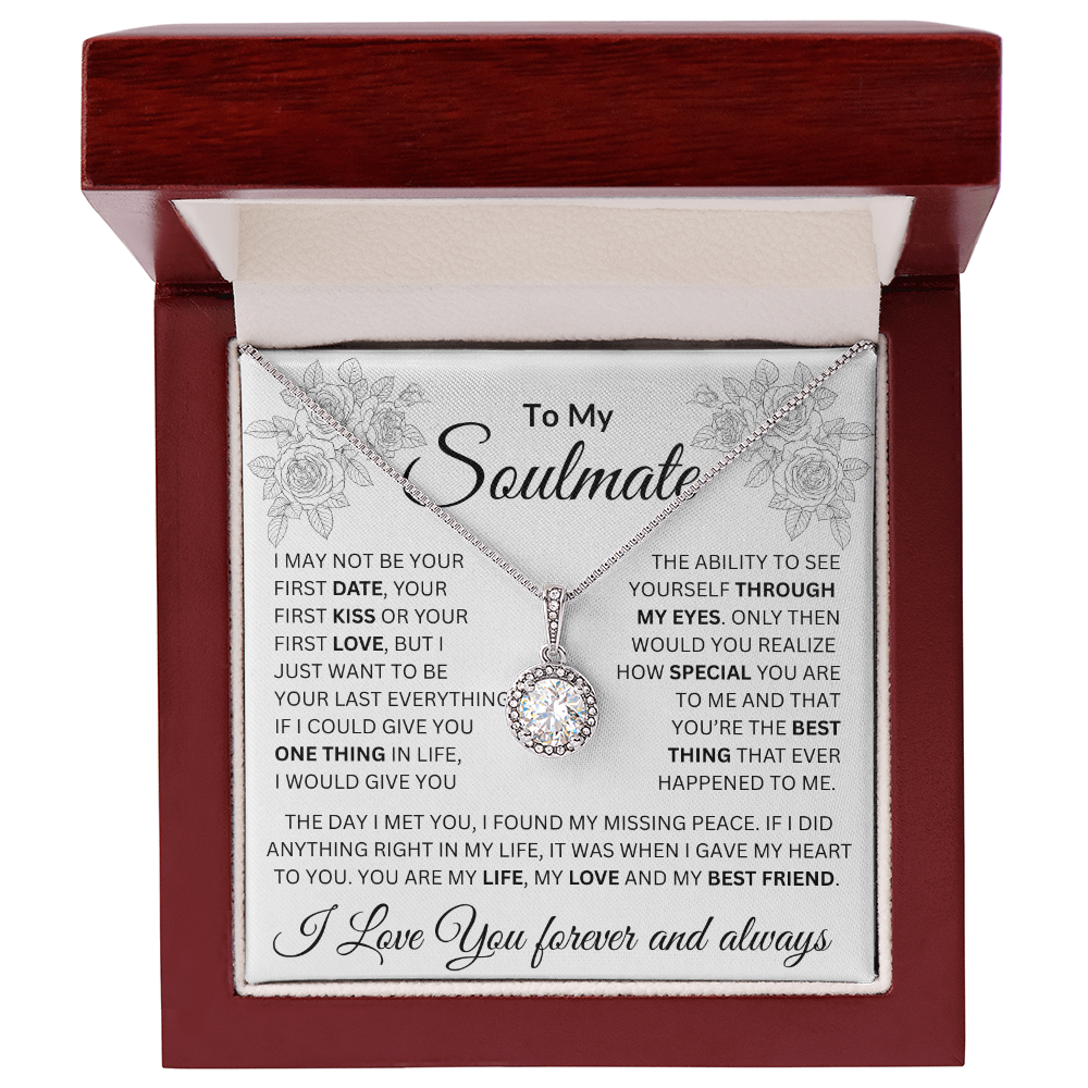 To My Soulmate | The Day I Met You, I Found My Missing Peace | Eternal Hope Necklace