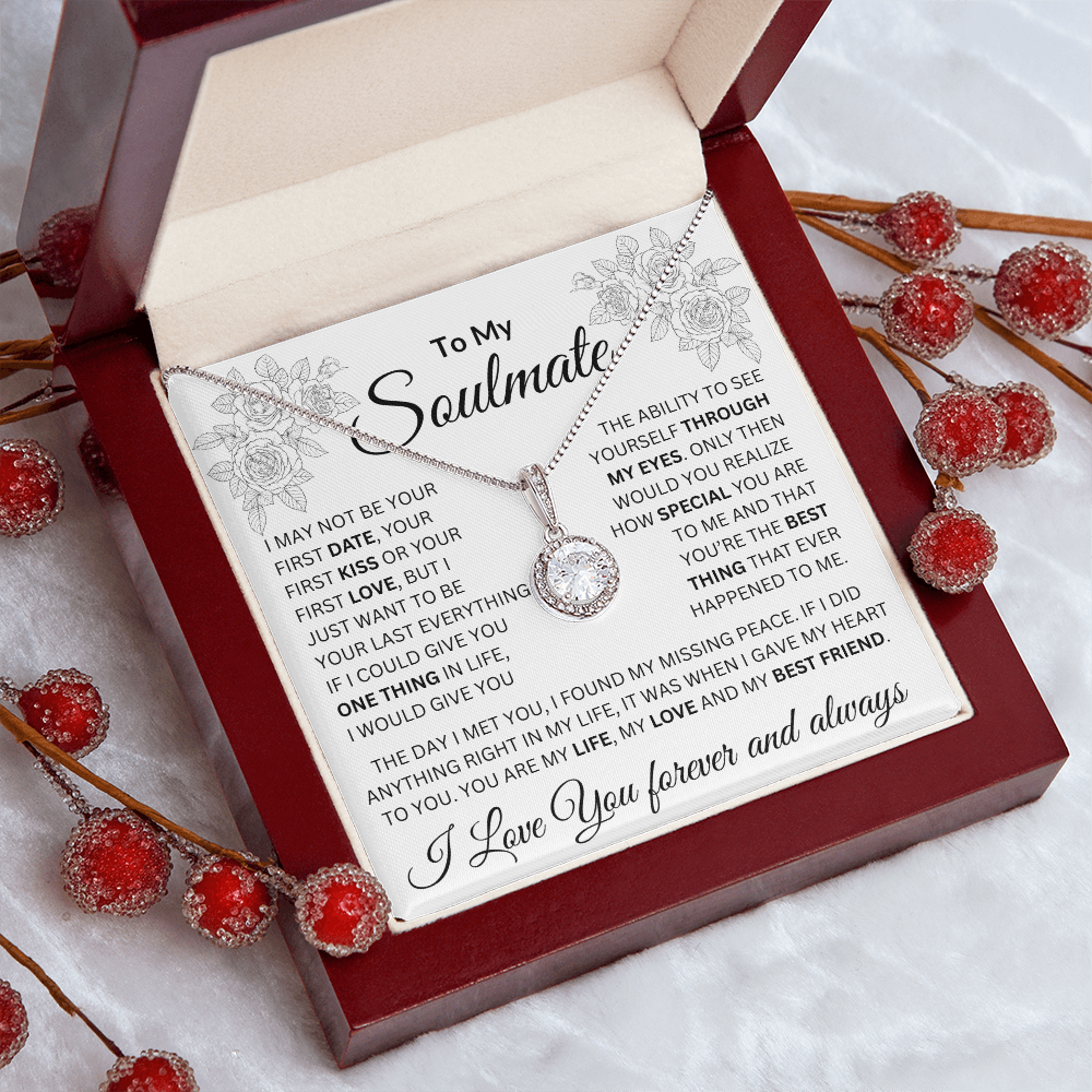 To My Soulmate | The Day I Met You, I Found My Missing Peace | Eternal Hope Necklace
