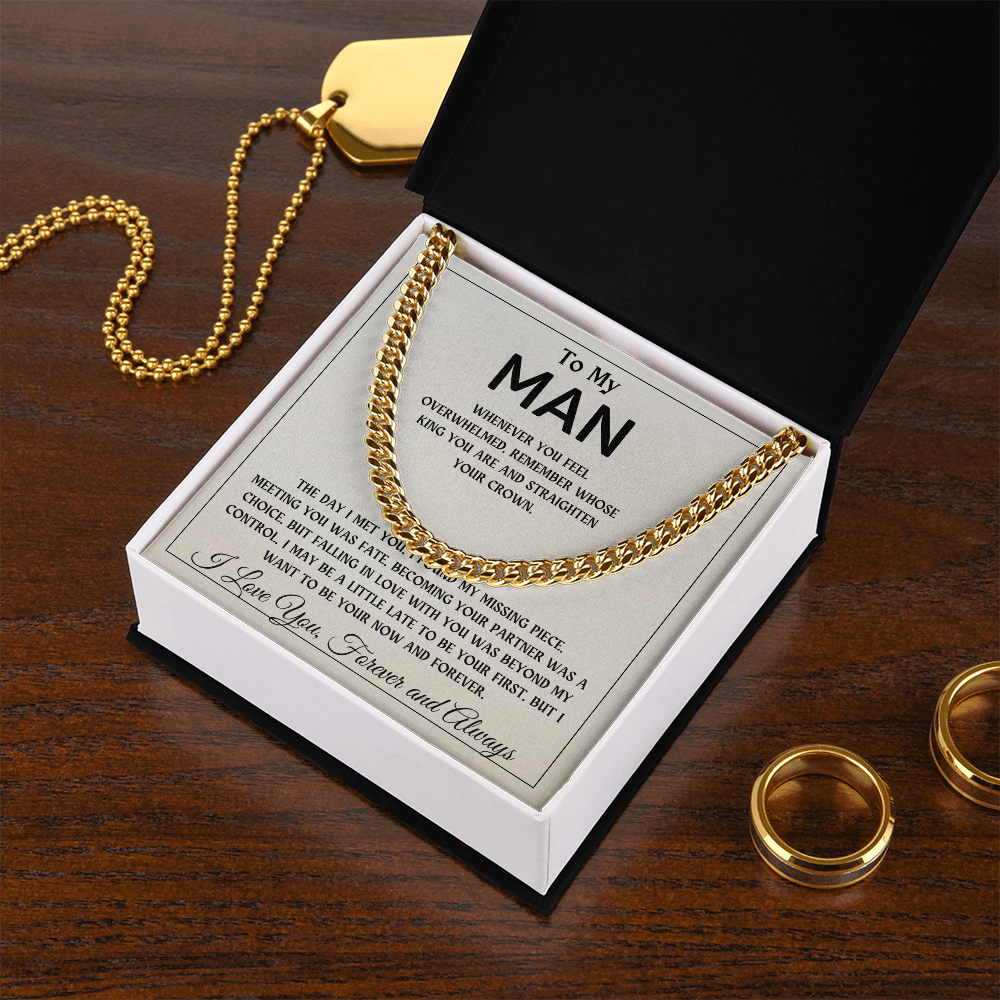To My Man | The Day I Met You, I Found My Missing Piece - Cuban Link Chain