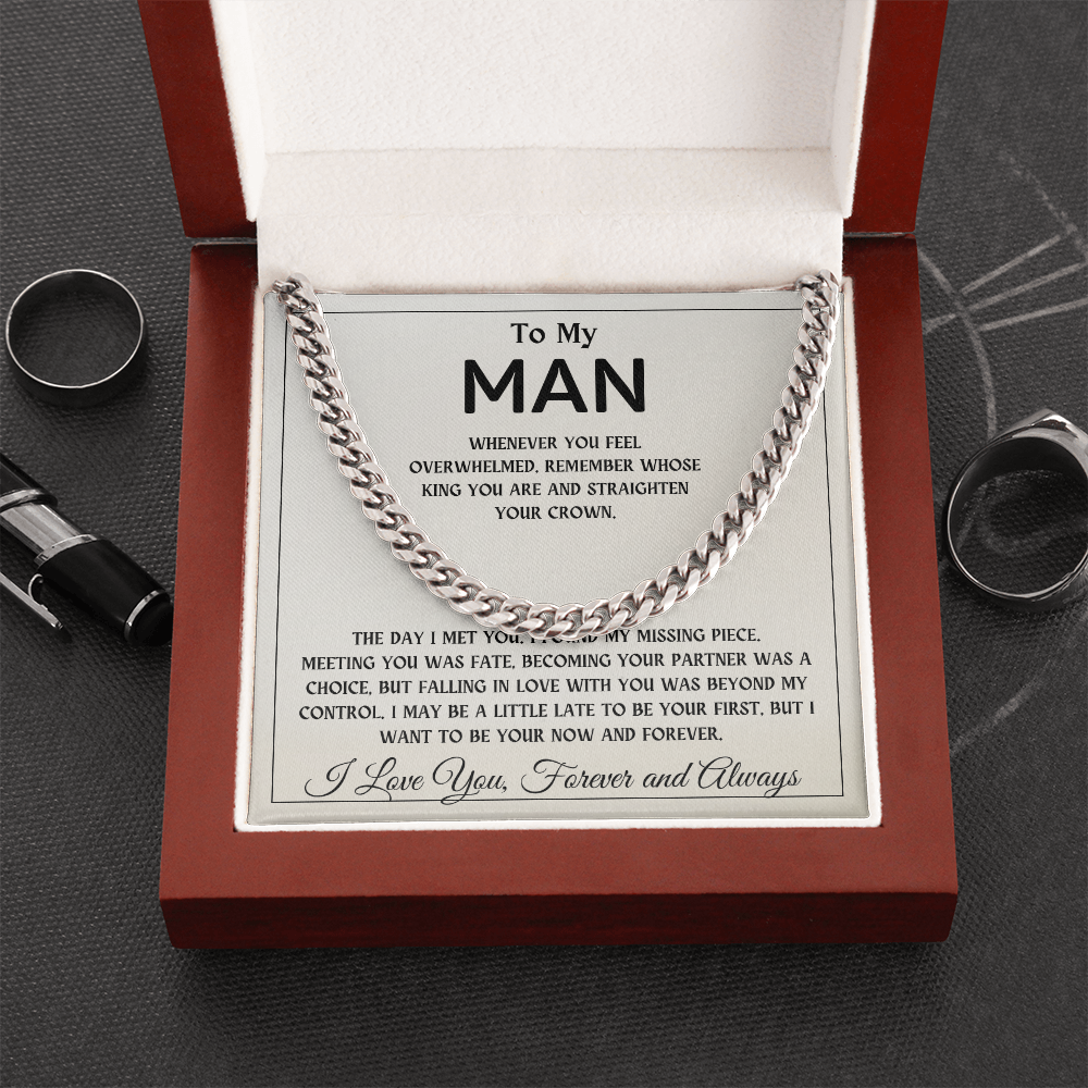 To My Man | The Day I Met You, I Found My Missing Piece - Cuban Link Chain