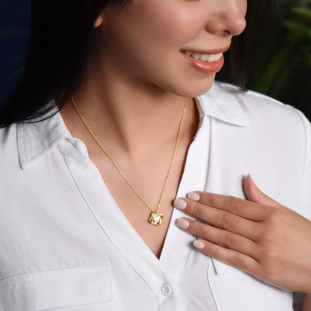 To My Badass Wife | I Will Love You Always and Forever | Love Knot Necklace