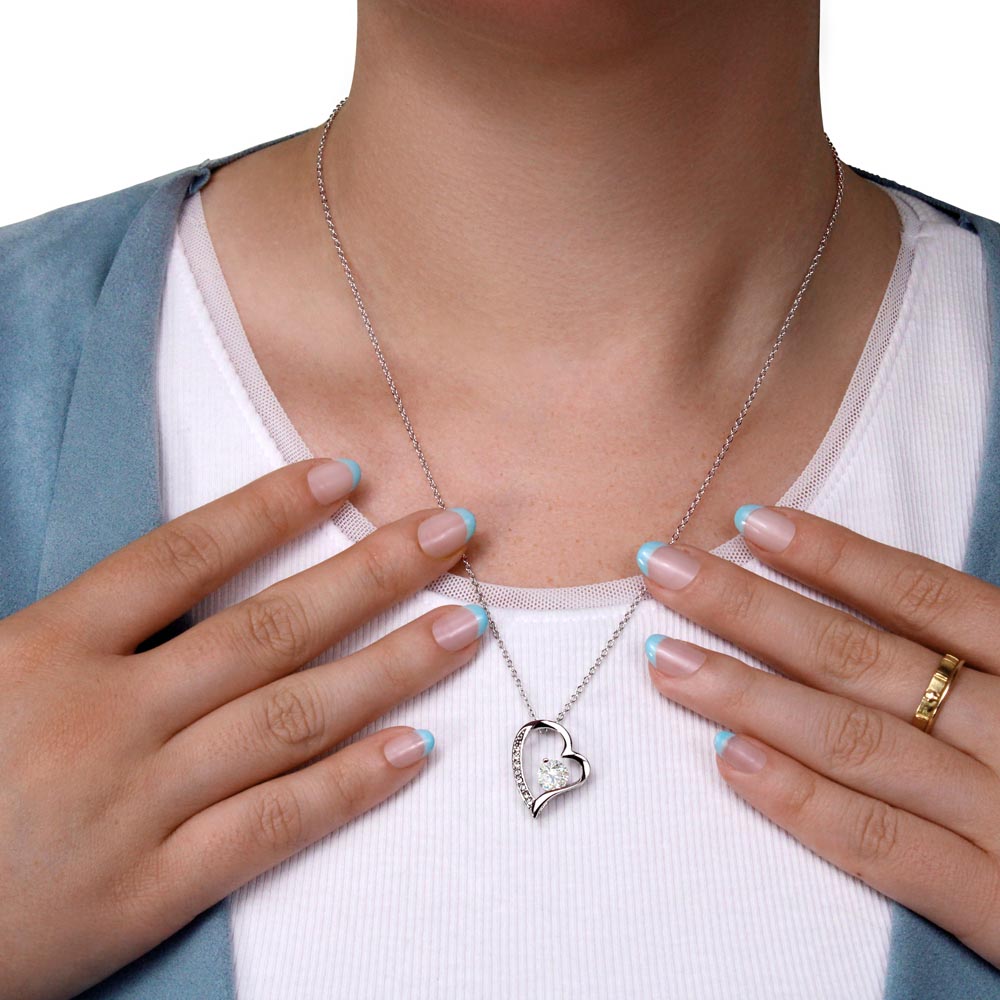To My Beautiful Daughter | Always Keep Me In Your Heart For You Are Always In Mine | Forever Love Necklace