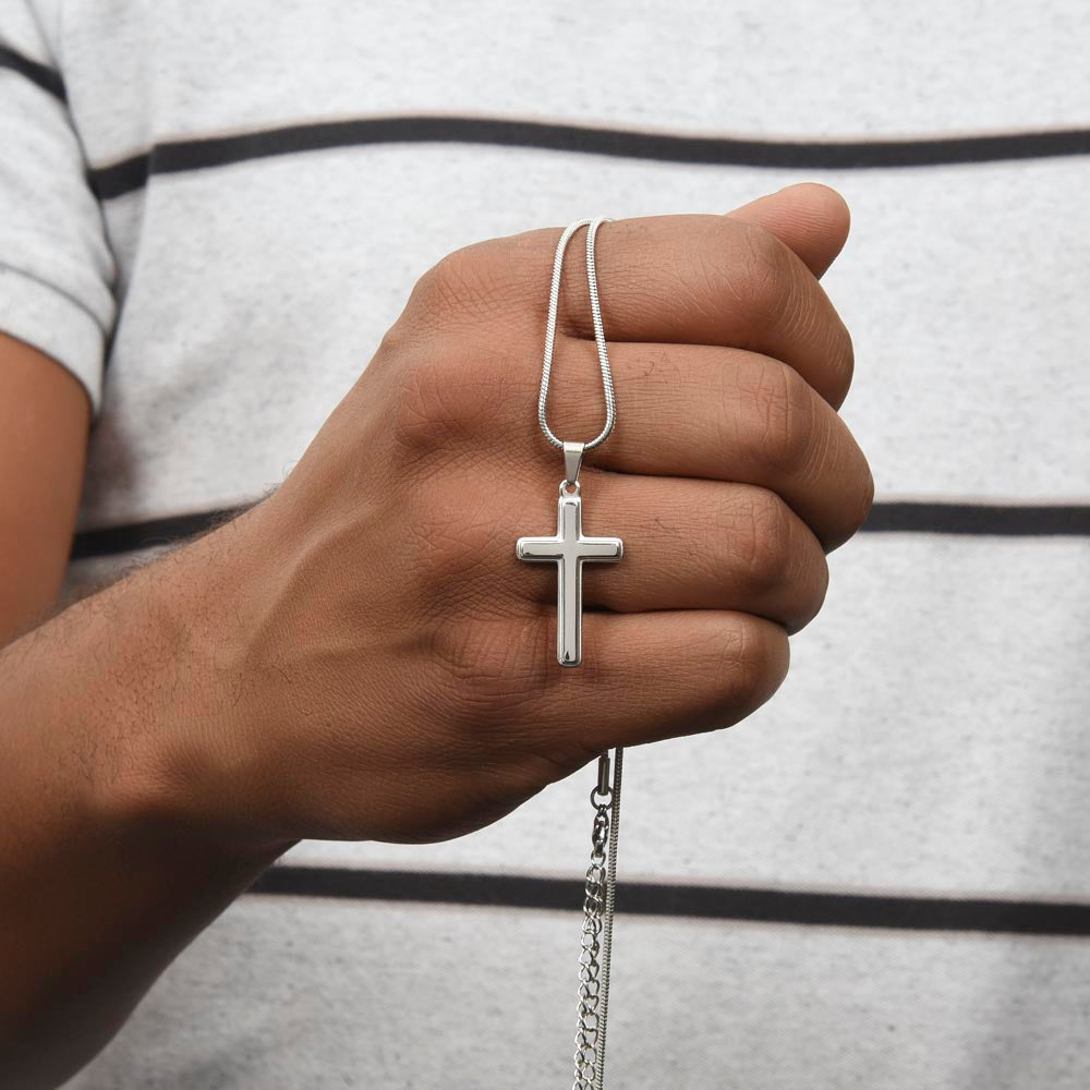 To My Husband | Never Forget That I Love You - Cross Necklace