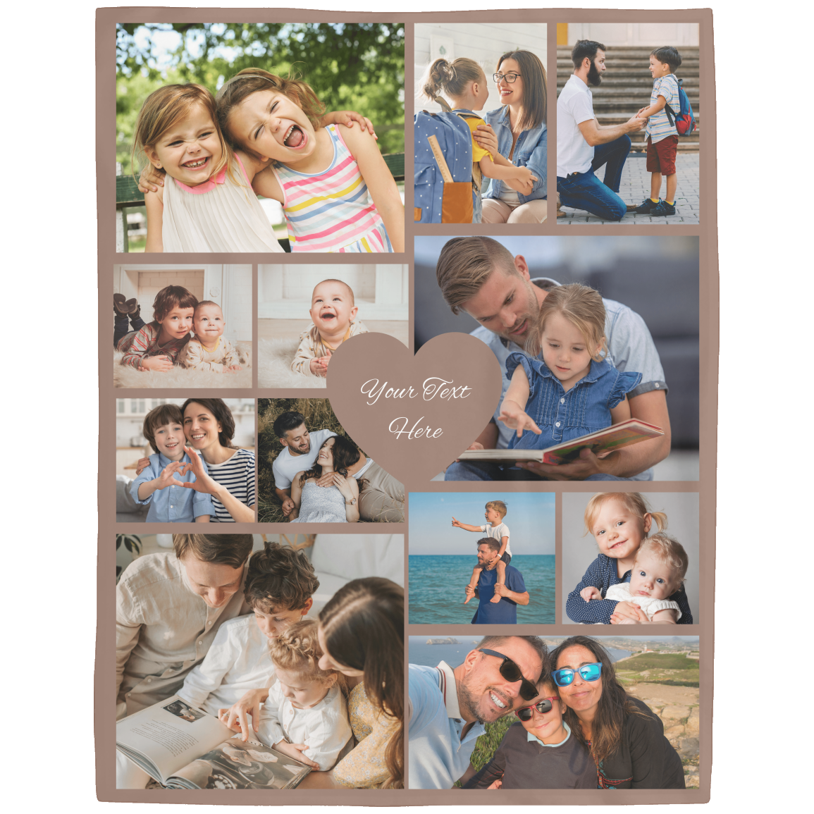 Personalized 12-Photo Collage Blanket