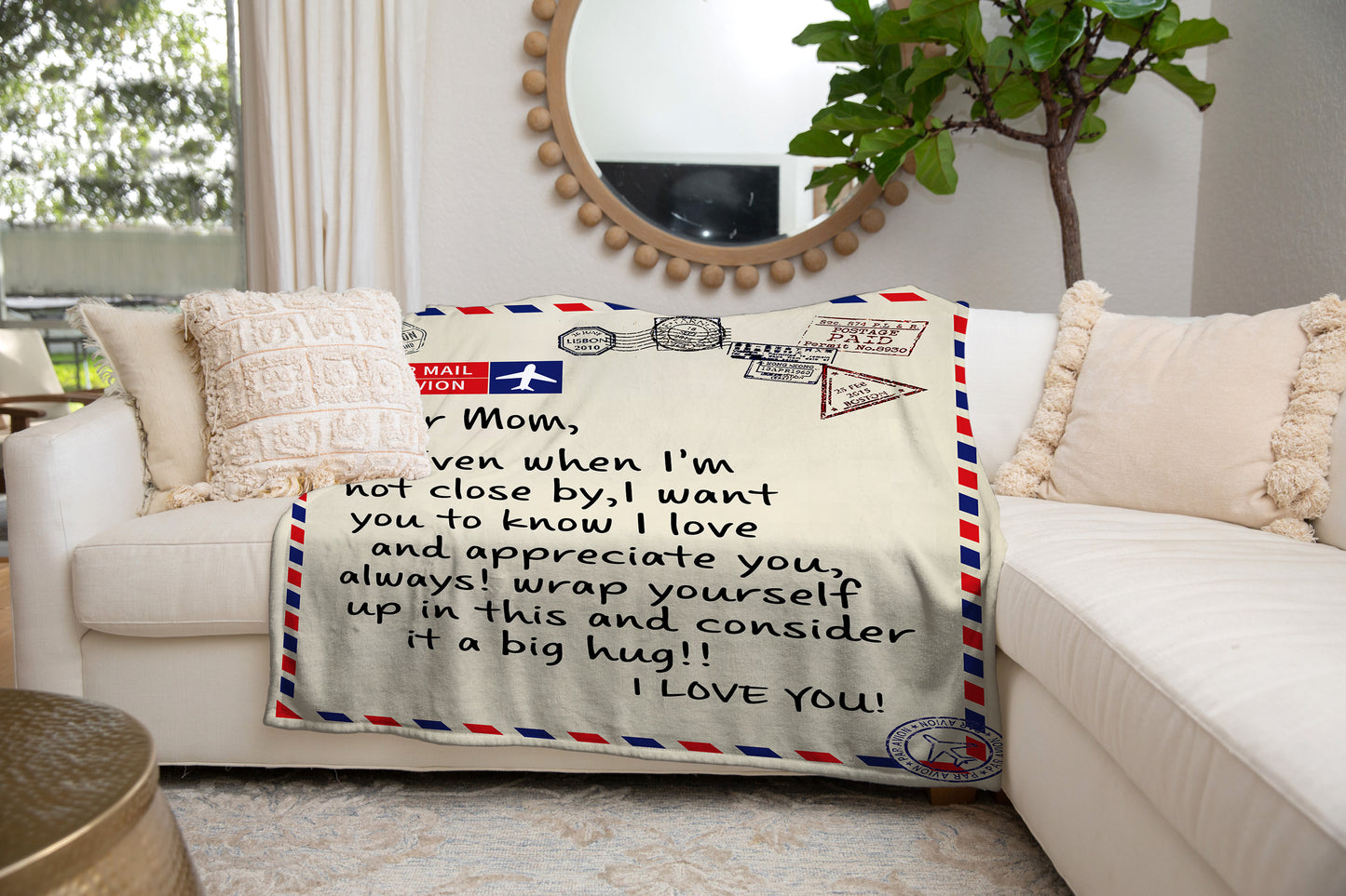 Gift For Mom "I Want You To Know That I Love and Appreciate You Always" Fleece Blanket